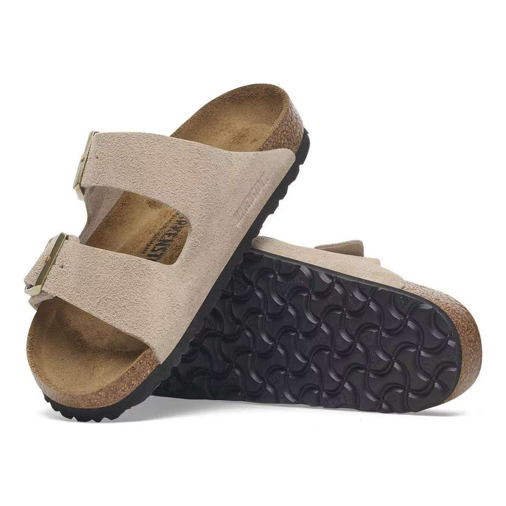 Sendale-en cuir-Birkenstock semelle intérieure douce et-médicale - Taupe