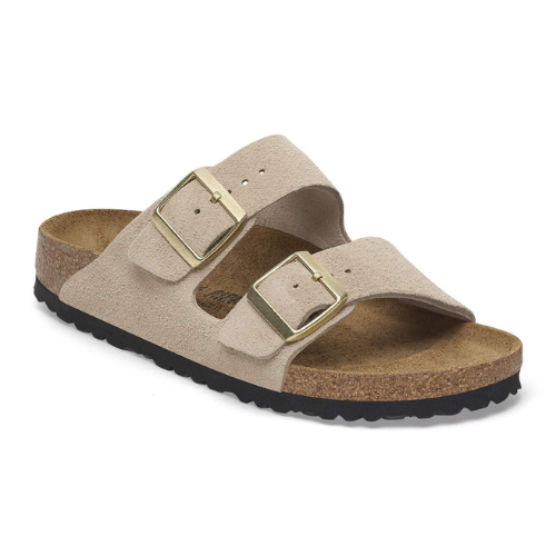 Sendale-en cuir-Birkenstock semelle intérieure douce et-médicale - Taupe