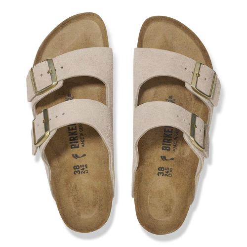 Sendale-en cuir-Birkenstock semelle intérieure douce et-médicale - Taupe