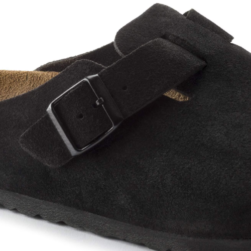 Sabot-en cuir-Birkenstock semelle intérieure douce et-médicale - Noir
