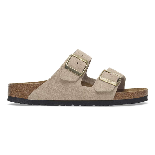 Sendale-en cuir-Birkenstock semelle intérieure douce et-médicale - Taupe