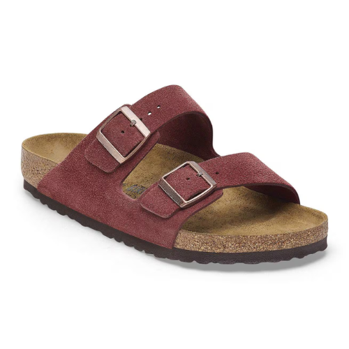 Sandale en cuir- Style Birkenstock  - Zinfandel