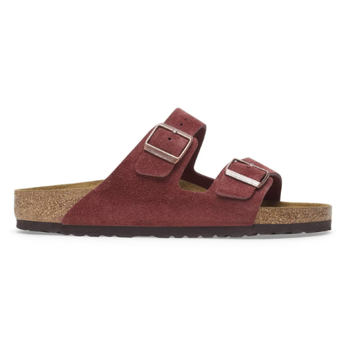 Sandale en cuir-Birkenstock semelle intérieure douce et- médicale - Zinfandel