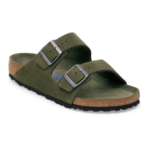 Sendale-en cuir-Birkenstock semelle intérieure douce et-médicale - Tonal au thym