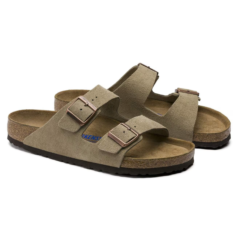 Sendale-en cuir-Birkenstock semelle intérieure douce et-médicale - Beige Taupe